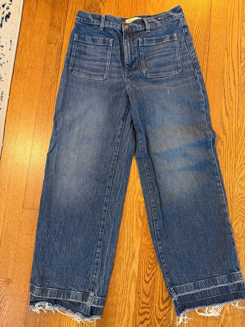 Madewell Emmet Blue Wide-Leg Women's Jeans